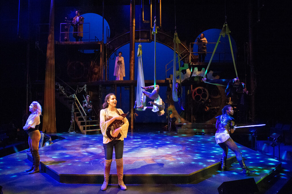 Photo featuring the cast of The Citadel Theatre’s production of The Silver Arrow (2018).